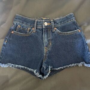 Art class dark denim shorts